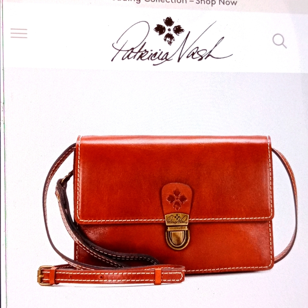 Lanza Cross body Organizer  with 6 credit card slot, polyester lining.